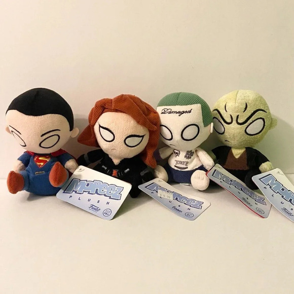 2016 Funko Mopeez Superman Captain America Suicide Squad Plush 5 Inch Toy - Picture 1 of 16